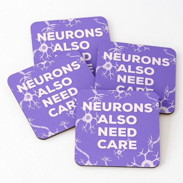 Item preview, Neurology tagline. Neurons also need care. Neuroscience.  designed and sold by doctors-apparel.