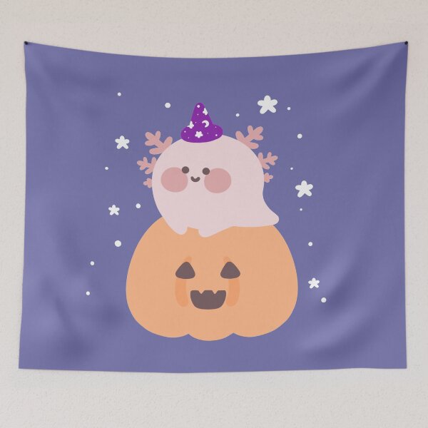 Artikelvorschau, Süßes Halloween Axolotl entworfen und verkauft von Smilemerch.