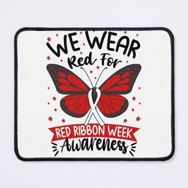 Item preview, We Wear red For Red Ribbon Week Awareness butterfly Lover designed and sold by shirtscom.