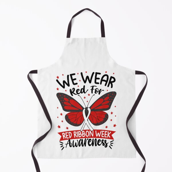 Item preview, We Wear red For Red Ribbon Week Awareness butterfly Lover designed and sold by shirtscom.