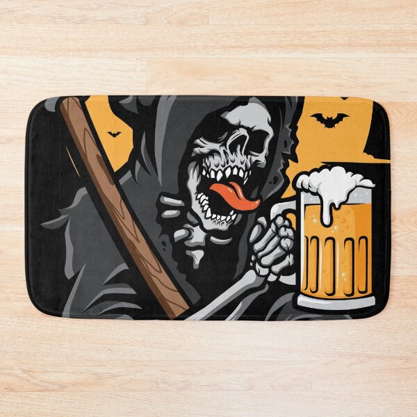 Item preview, Funny Grim Reaper Drinking Beer designed and sold by DAFIN.