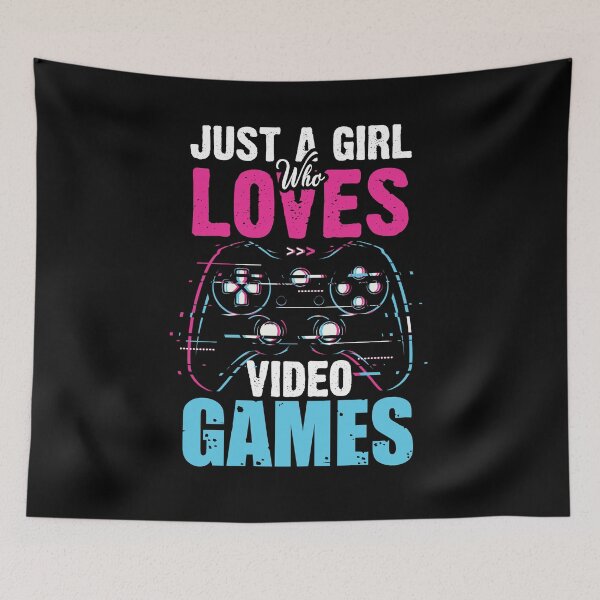 Item preview, Just a Girl Who Loves Video Games Pink  designed and sold by Eamali.