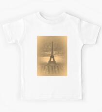 Vintage Paris Eiffel Tower #2 Kids Tee