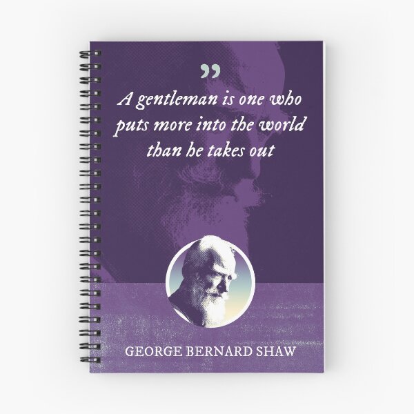 Item preview, George Bernard Shaw - A gentleman is one who puts more into the world than he takes out designed and sold by Syahrasi.