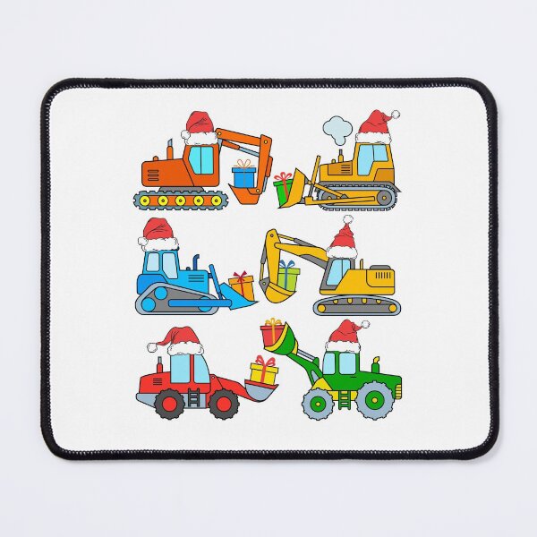 Item preview, Construction Vehicles Christmas Excavator Bulldozer Santa Hat designed and sold by samshirts.