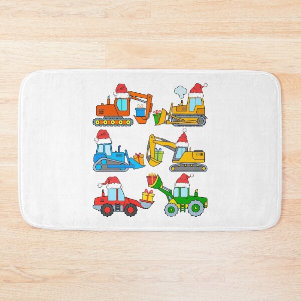 Item preview, Construction Vehicles Christmas Excavator Bulldozer Santa Hat designed and sold by samshirts.