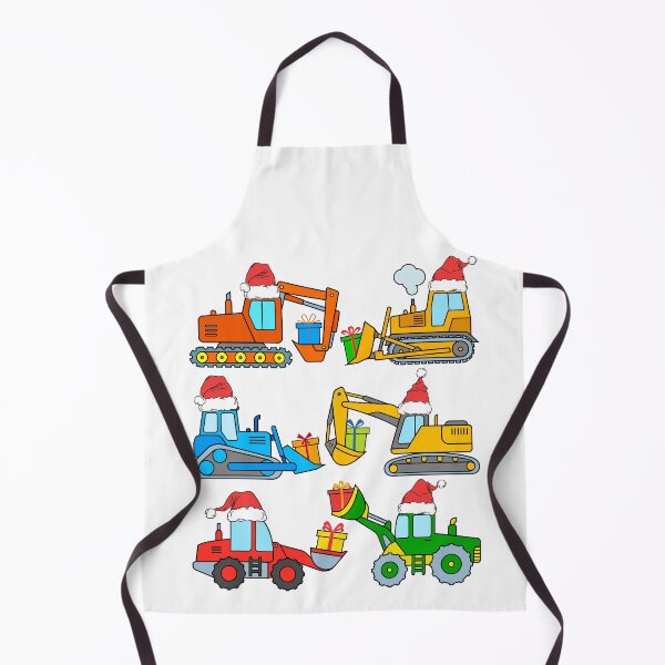 Item preview, Construction Vehicles Christmas Excavator Bulldozer Santa Hat designed and sold by samshirts.