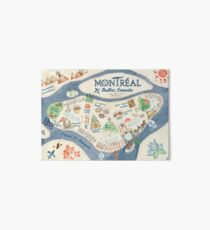 Map of Montreal, Canada Art Board
