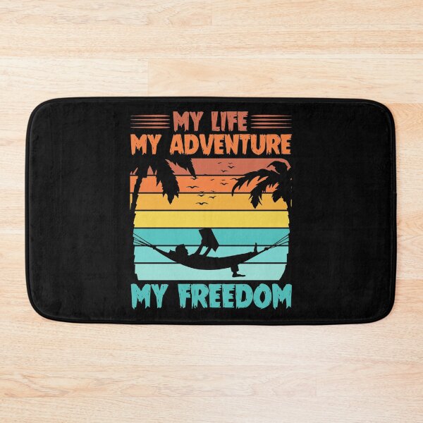 Item preview, My Life My Adventure My Freedom Vacation Retirement Shirt designed and sold by Meek-Anime.