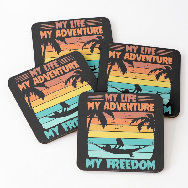 Item preview, My Life My Adventure My Freedom Vacation Retirement Shirt designed and sold by Meek-Anime.