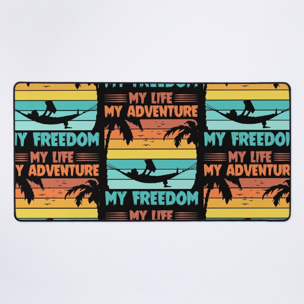 Item preview, My Life My Adventure My Freedom Vacation Retirement Shirt designed and sold by Meek-Anime.