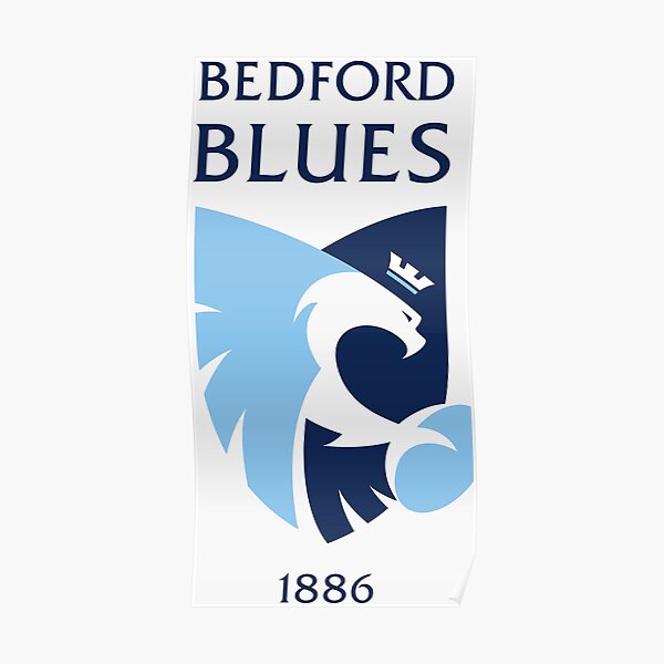 "Bedford Blues Icon" Poster by hendrystore Redbubble