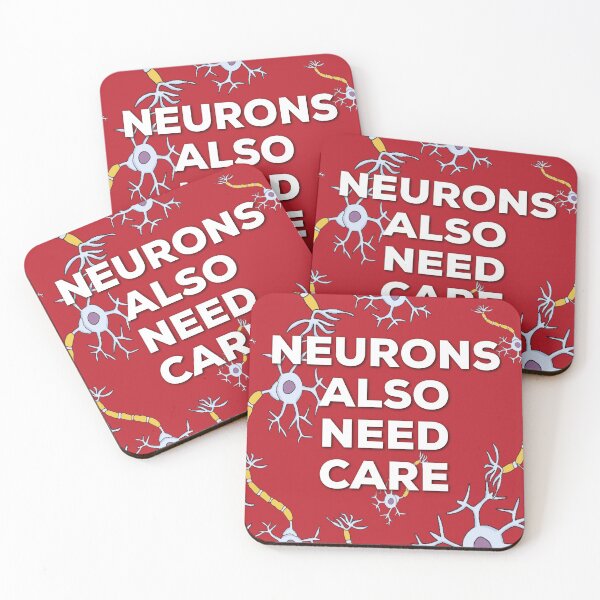 Item preview, Neurology tagline. Neurons also need care. Neuroscience.  designed and sold by doctors-apparel.