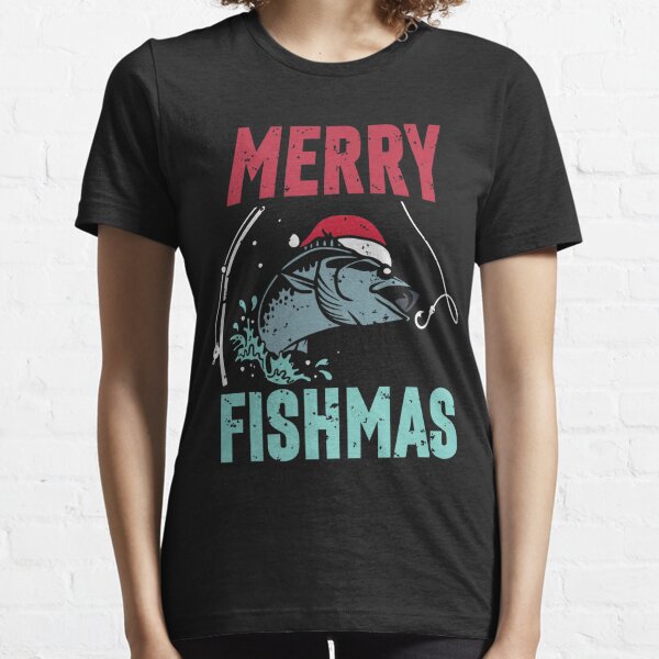 Merry Fishmas Fishing Ugly Christmas Sweater Funny Xmas Long Sleeve T-Shirt  : : Clothing, Shoes & Accessories