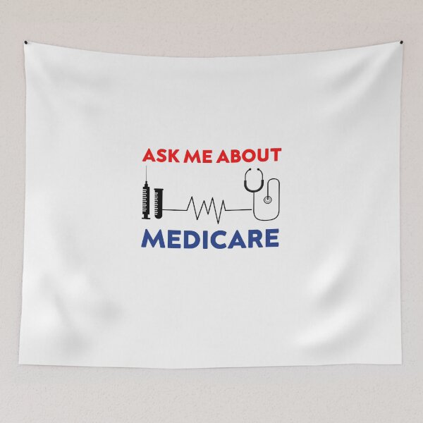 Item preview, Ask Me About Medicare Vintage Retro Funny designed and sold by zedesigner-.