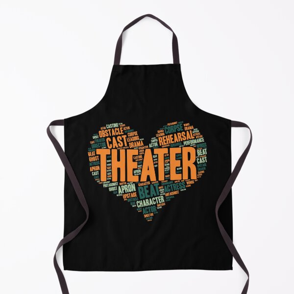 Item preview, Theater Gifts Heart Drama Love Actress Actor print designed and sold by theodoros20.