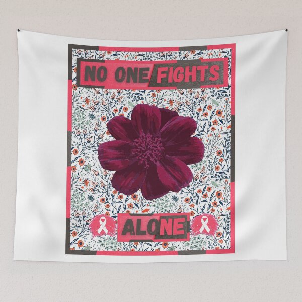 Item preview, No one fights alone - Colorful compositions, fight against cancer designed and sold by AdvanceDesign.