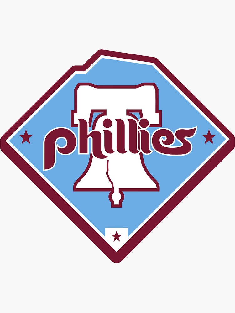 Retro Phillies Logo Stickers for Sale