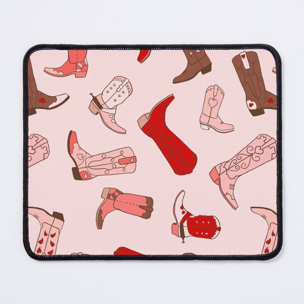 Item preview, Boot Scootin in San Antonio Rose - Western cowboy boot heart pattern designed and sold by wildhunt.