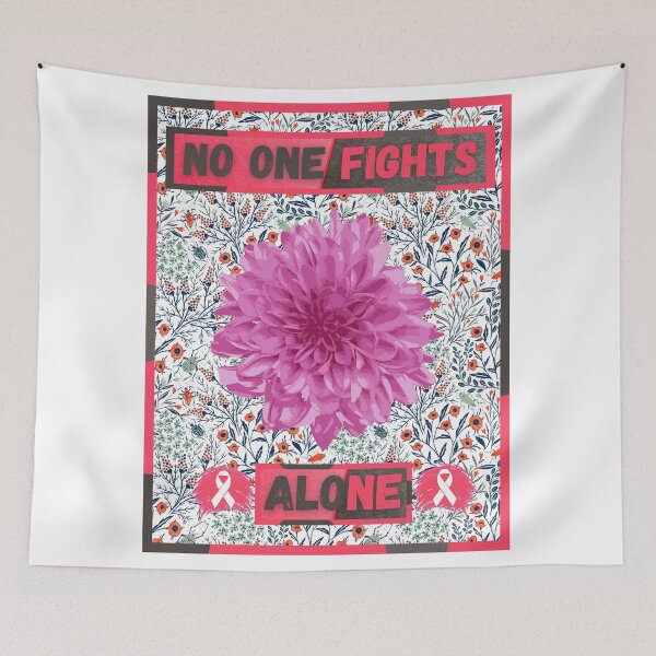 Item preview, No one fights alone - Colorful compositions, fight against cancer designed and sold by AdvanceDesign.