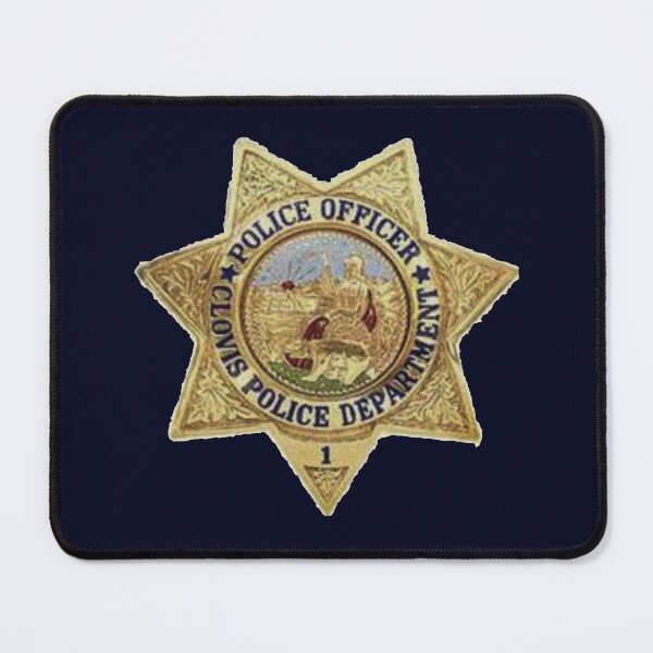 Item preview, Clovis California Police Officer Badge designed and sold by Lawrence Baird.