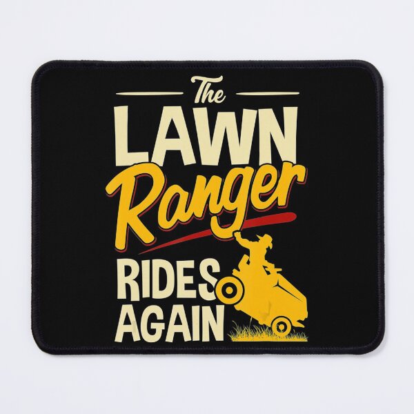 Item preview, The Lawn Ranger Rides Again Lawn Tractor Mowing designed and sold by HanneloreJordan.