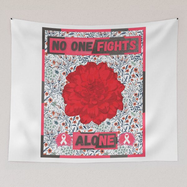 Item preview, No one fights alone - Colorful compositions, fight against cancer designed and sold by AdvanceDesign.