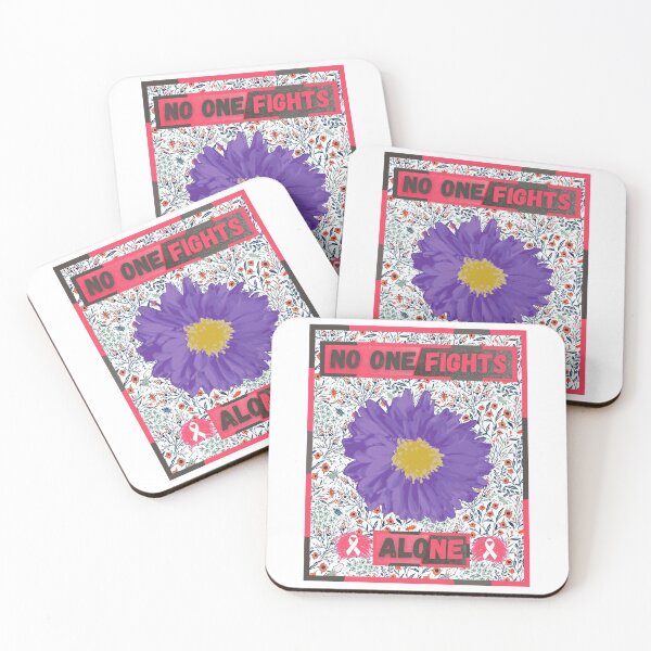 Item preview, No one fights alone - Colorful compositions, fight against cancer designed and sold by AdvanceDesign.