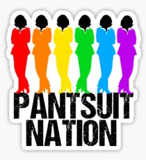 Pantsuit Nation Rainbow Sticker