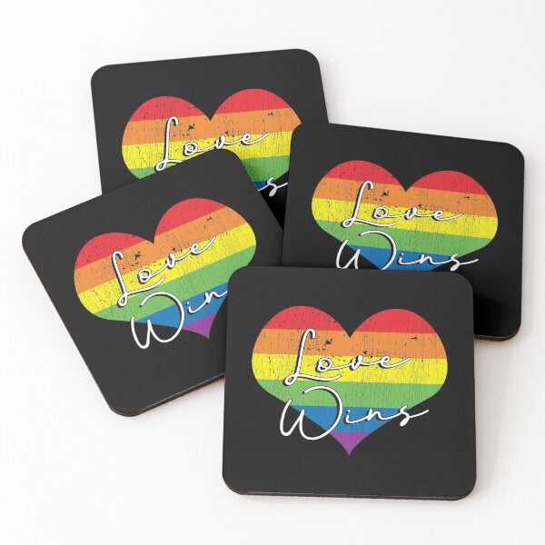 Item preview, Love Wins - Gay Rainbow Heart Gift product designed and sold by theodoros20.