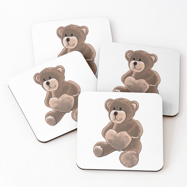Item preview, Cute drawing bear toy with heart. designed and sold by Violonchella.