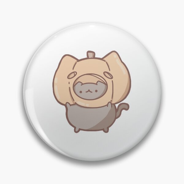 Item preview, Cute Kitty Cat with Pumpkin Head Mask designed and sold by akaimochi.