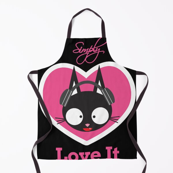 Item preview, Black-Cat-on-Earphones-Loves-Everything designed and sold by MarrenaeWilliam.