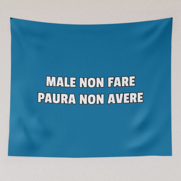 Item preview, Italian proverbs - Male non fare paura non avere designed and sold by Silviajones.