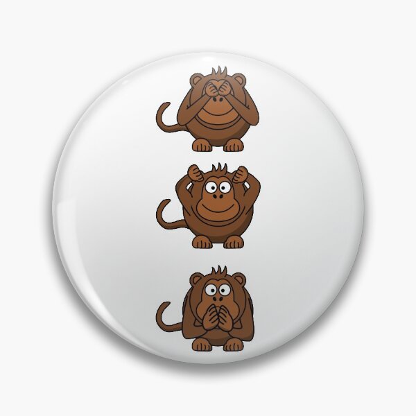 Item preview, The Three Monkeys designed and sold by ShopeeMustHaves.