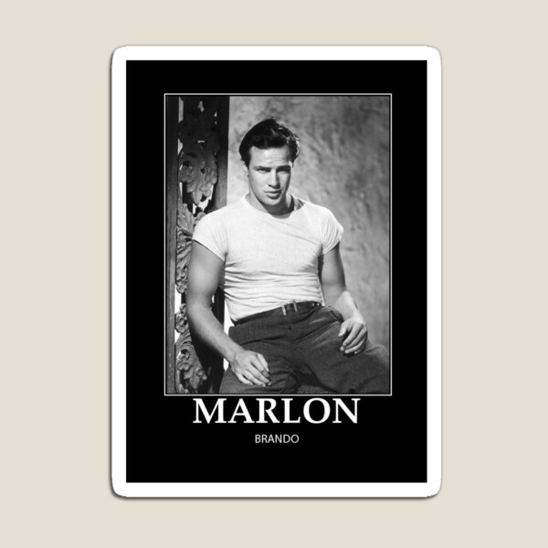 Vista previa del artículo con la obra «Marlon Brando - BW - D44», diseñado y vendido por DecoWords.