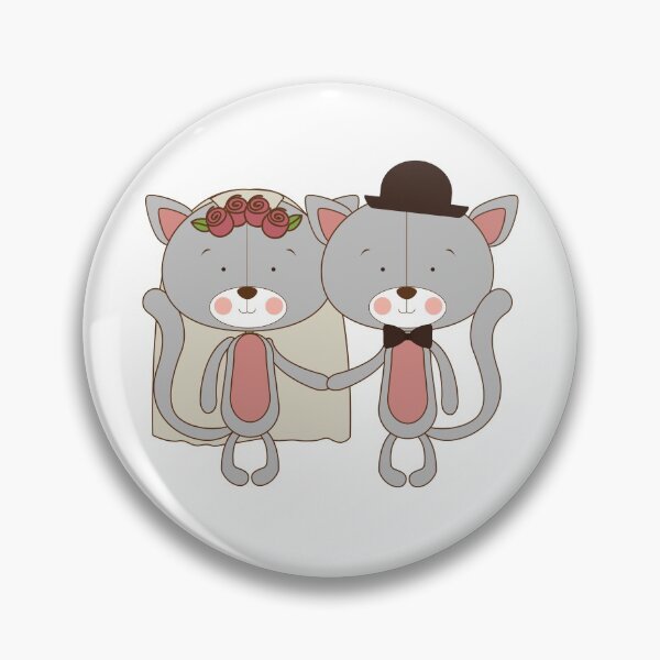 Item preview, Bride And Groom Wedding  Cats Stickers designed and sold by Stylish-choice.