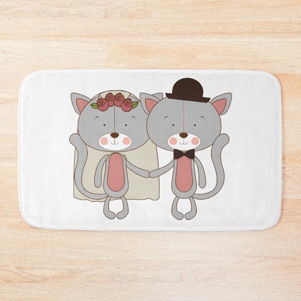 Item preview, Bride And Groom Wedding  Cats Stickers designed and sold by Stylish-choice.