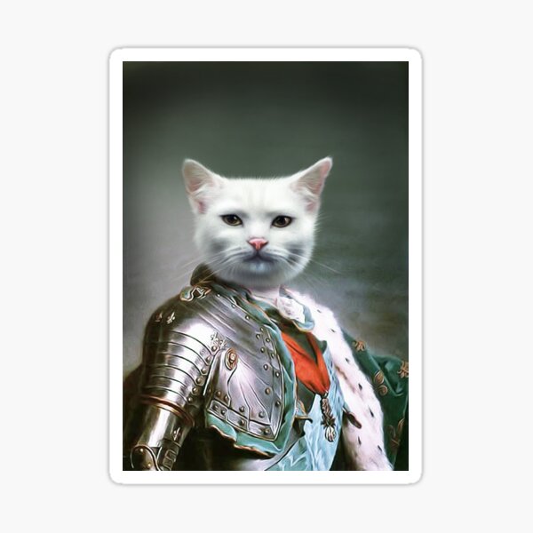 Cat Portrait - Minion Sticker