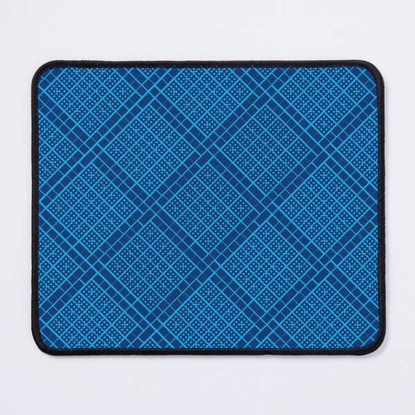 Item preview, Criss Cross Wide Angled Line Pattern in Black and Blue designed and sold by Neil Feigeles.