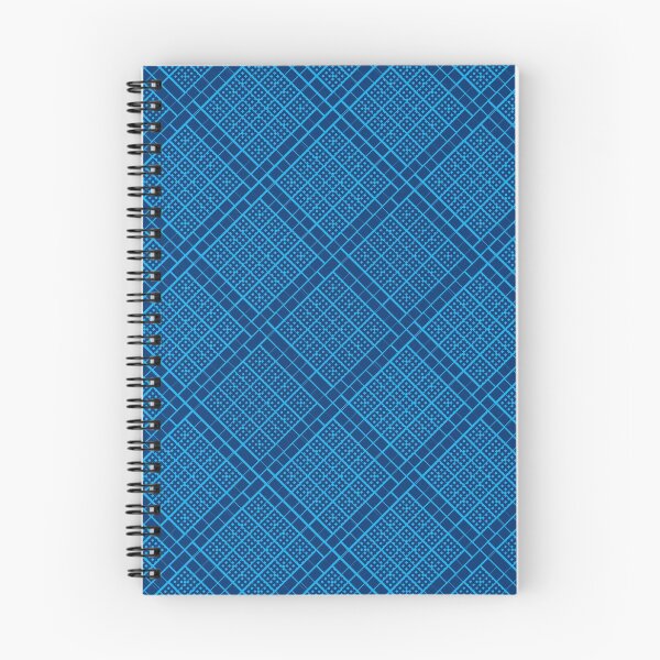 Item preview, Criss Cross Wide Angled Line Pattern in Black and Blue designed and sold by Neil Feigeles.