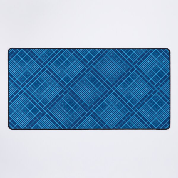 Item preview, Criss Cross Wide Angled Line Pattern in Black and Blue designed and sold by Neil Feigeles.