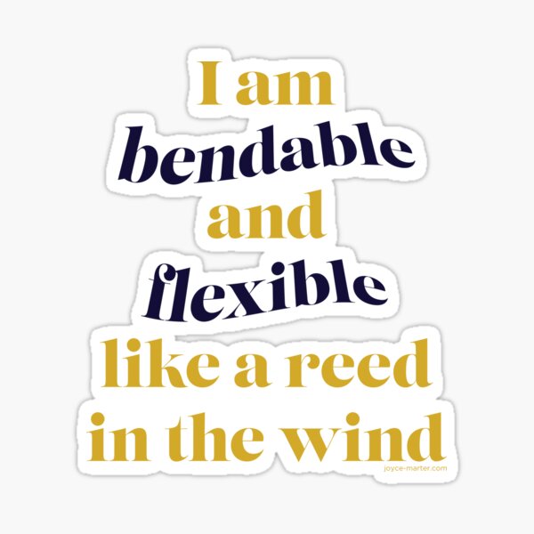 I Am Bendable and Flexible Sticker