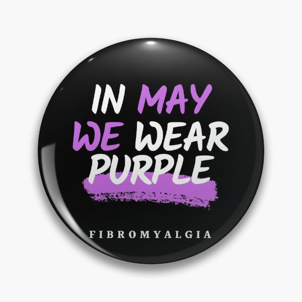 Item preview, In May we wear Purple-Fibromyalgia Awareness designed and sold by Oreo2020 Creations.