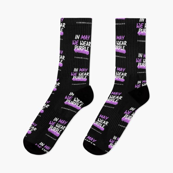 Item preview, In May we wear Purple-Fibromyalgia Awareness designed and sold by Oreo2020 Creations.