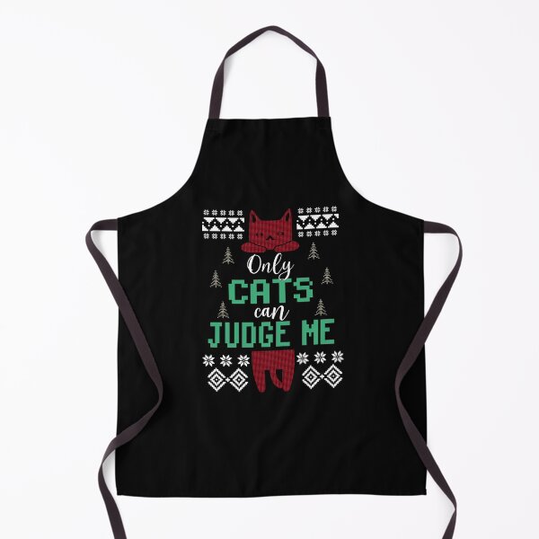 Item preview, A Funny Cat Quote Ugly Christmas Xmas | Only Cats Can Judge Me Gift for Cat Moms and Dads designed and sold by JooArtPrints ★★★★★.