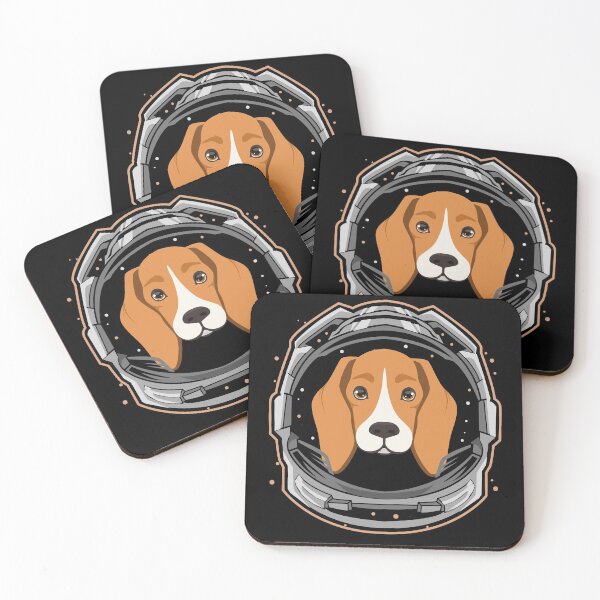 Item preview, beagle dog astronaut in space designed and sold by alaechamlal.