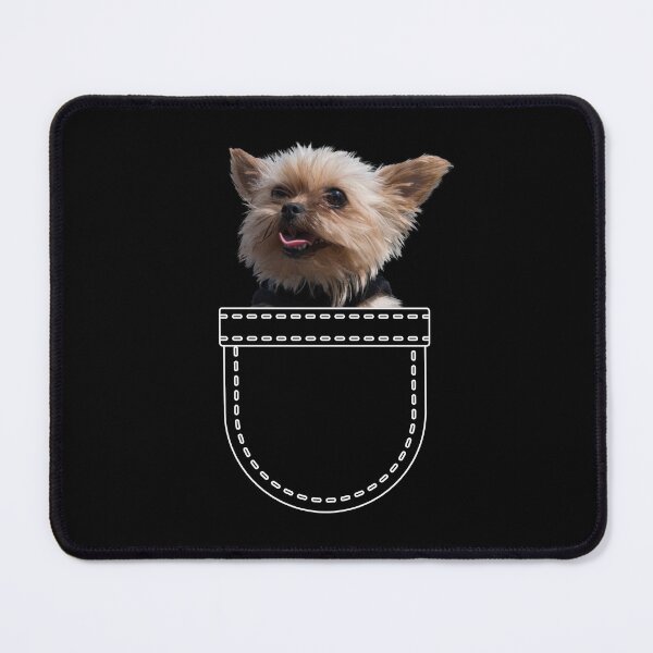 Item preview, Puppy in a pocket. Chihuahua puppy in a pocket. Funny, cute photo and line drawing pocket designed and sold by JellyBeenzz.