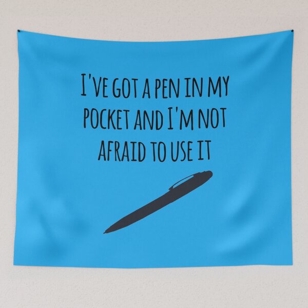 Item preview, I_ve got a pen in my pocket   designed and sold by fabricsbythesea.