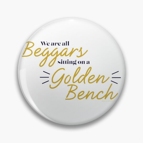 Item preview, Beggars Sitting on a Golden Bench designed and sold by JoyceMarter.
